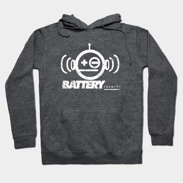 Battery Records Hoodie by MindsparkCreative